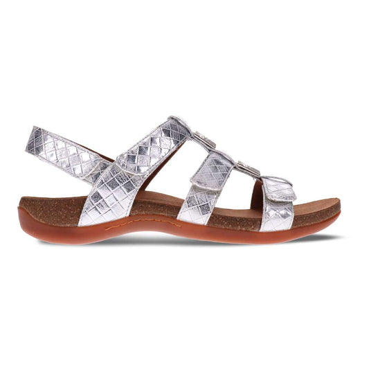 Acton Adjustable Sandal - White/Silver