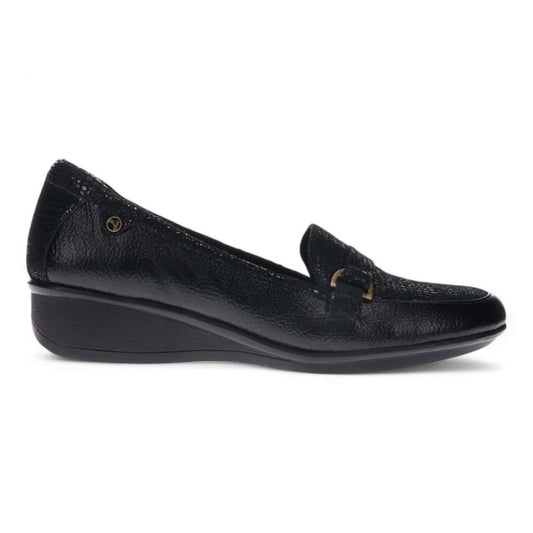 Montmartre Wedge Loafer - Black Pebble