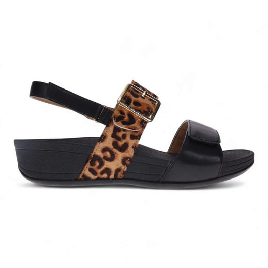 Florini Platform Sandal - Black Leopard