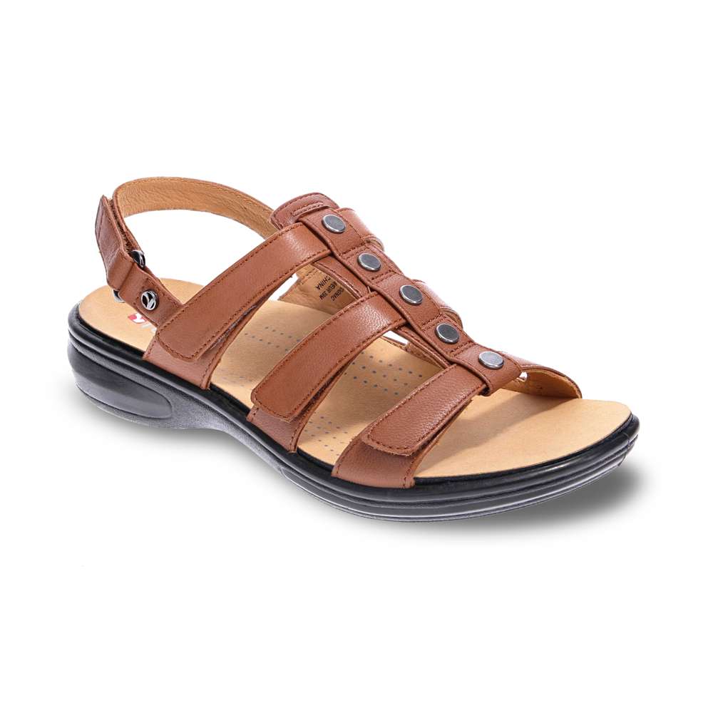 Toledo Back Strap Sandal - Cognac