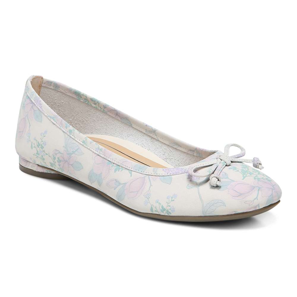 Callisto Floral Flat - Cream Botanical
