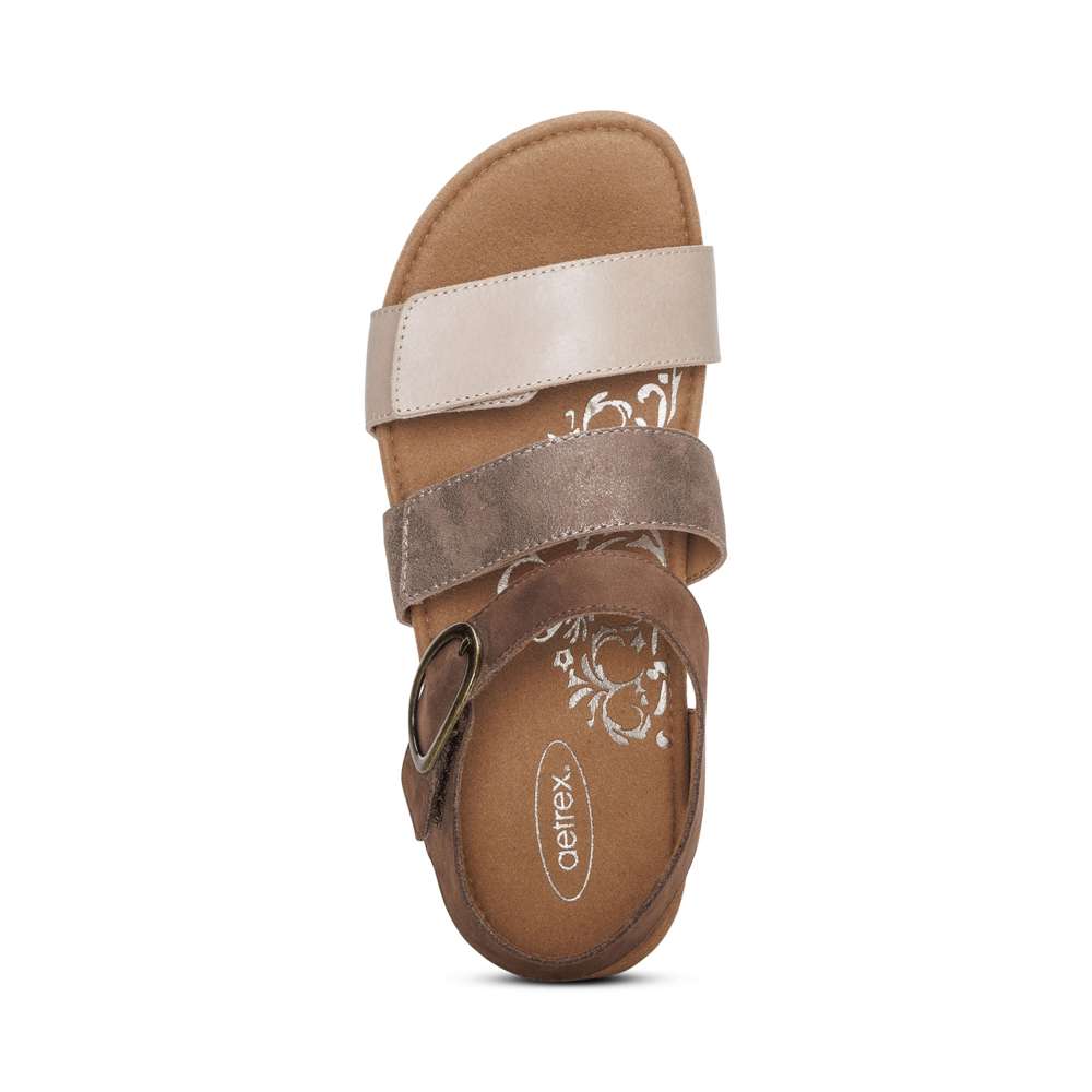 Lilly Strapped Sandal - Taupe