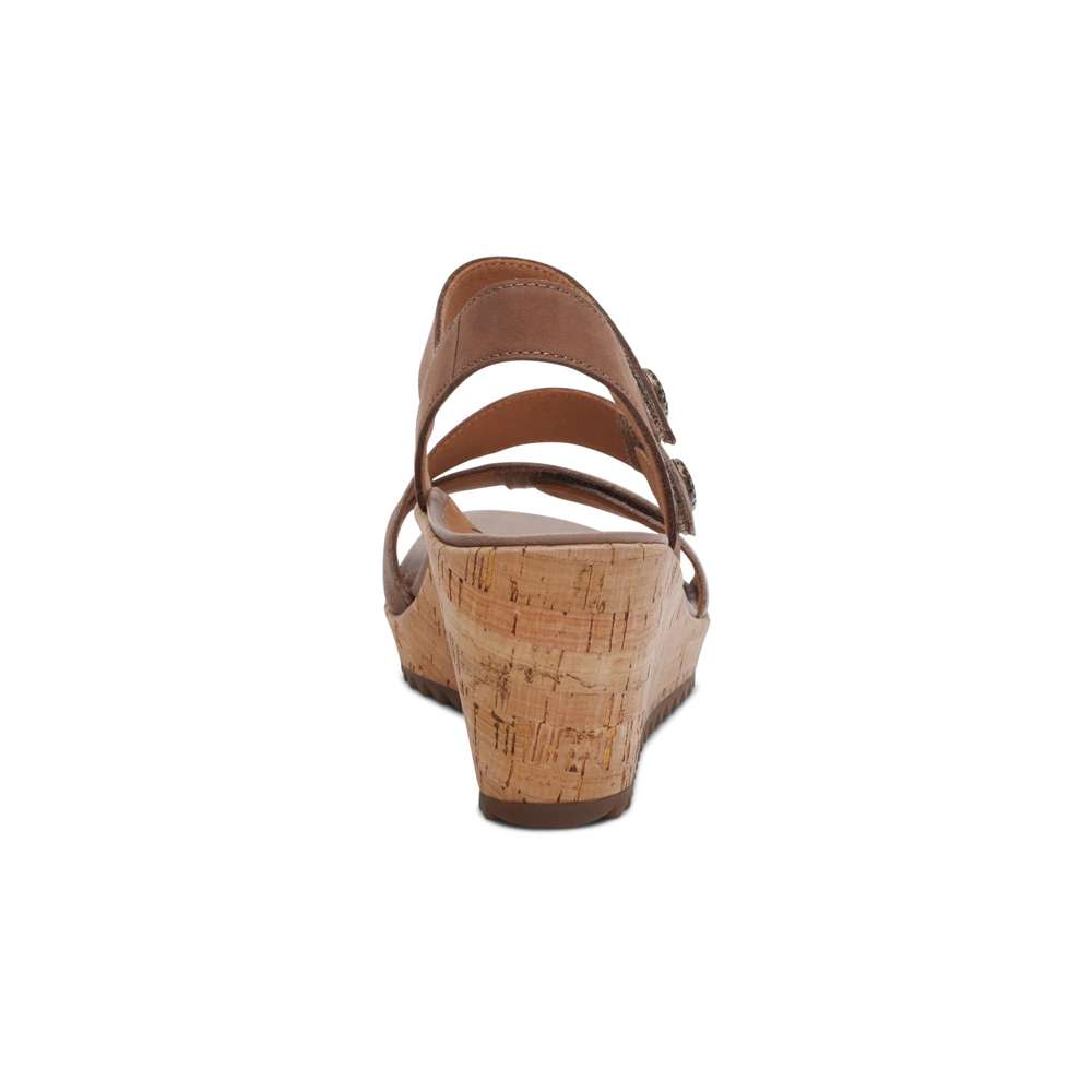 Madelyn Wedge - Taupe Multi