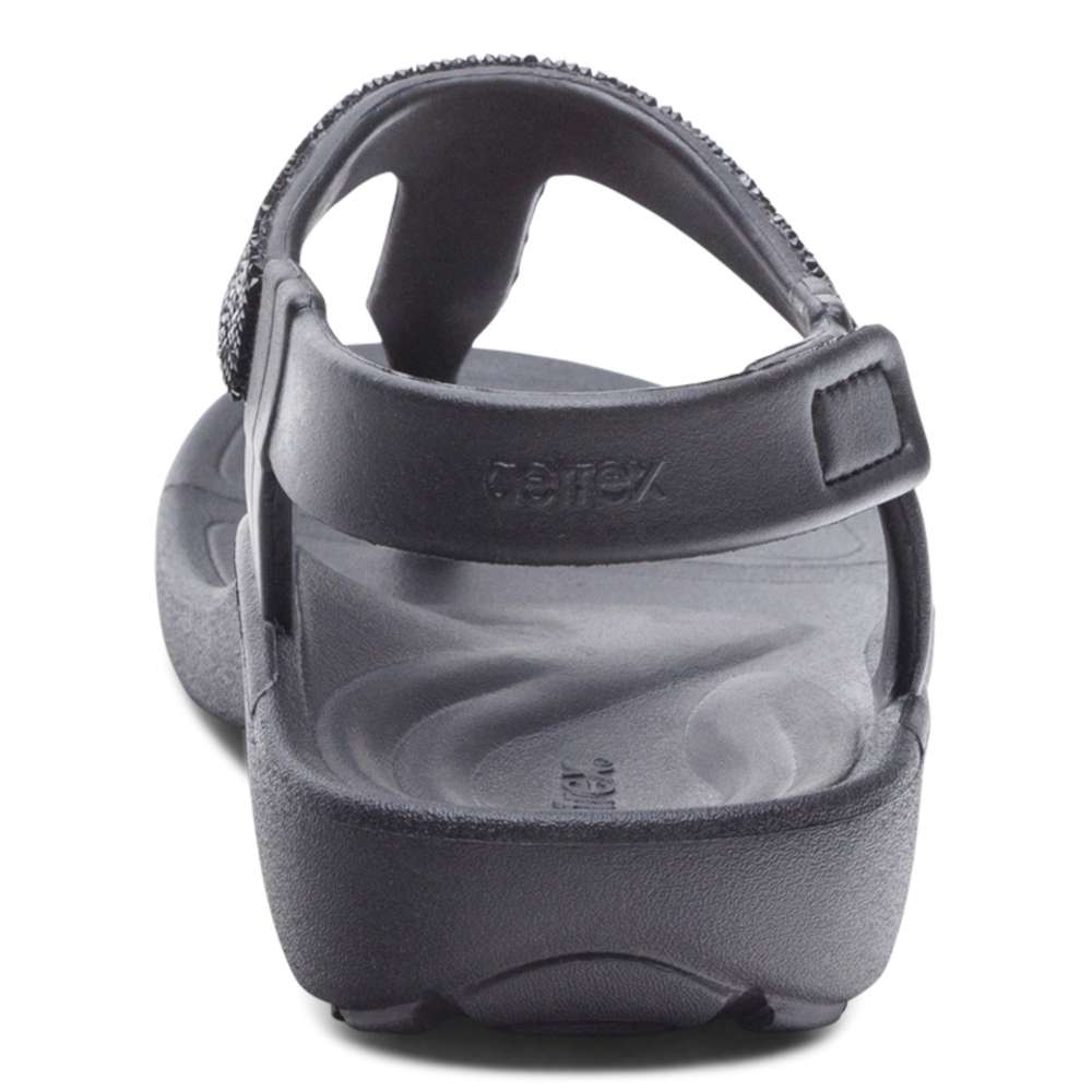 Skyler Sandals - Black Sparkle