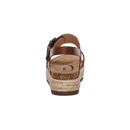 Vania Arch Support Platform Sandal - Walnut