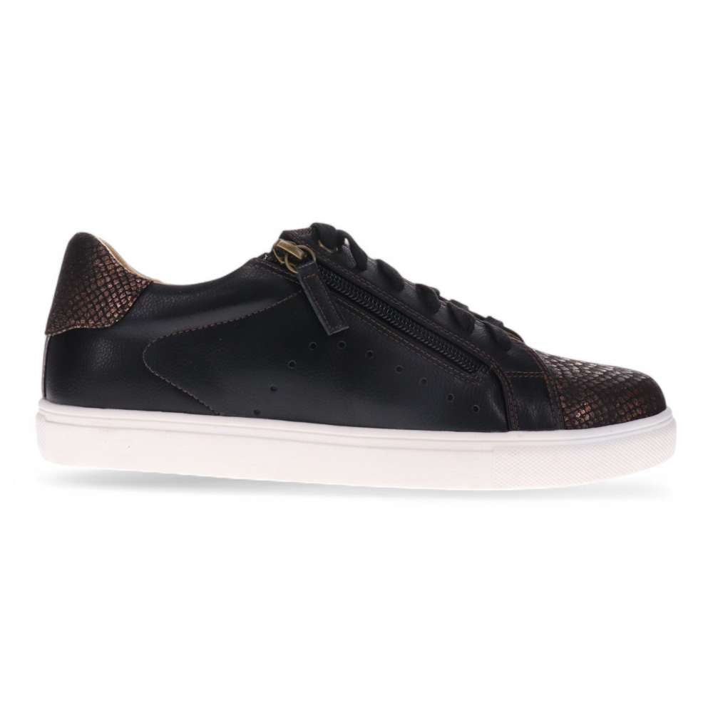 Cleo Casual Sneaker - Black/Bronze