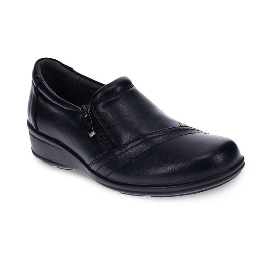 Leanne Zip Loafer - Black