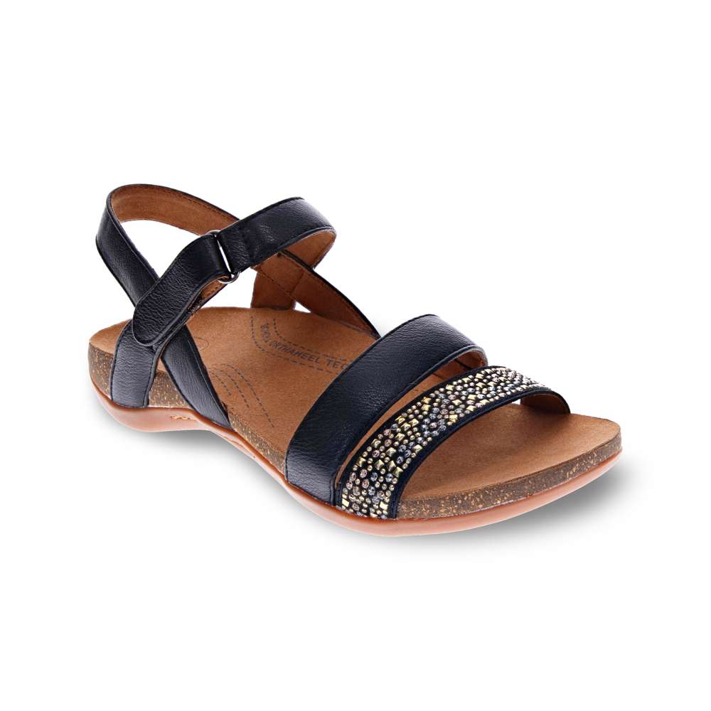 Alpena Back Strap Sandal - Black