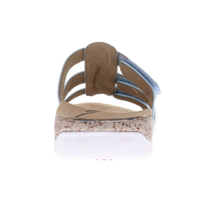 Andrea Slide Sandal - Light Blue