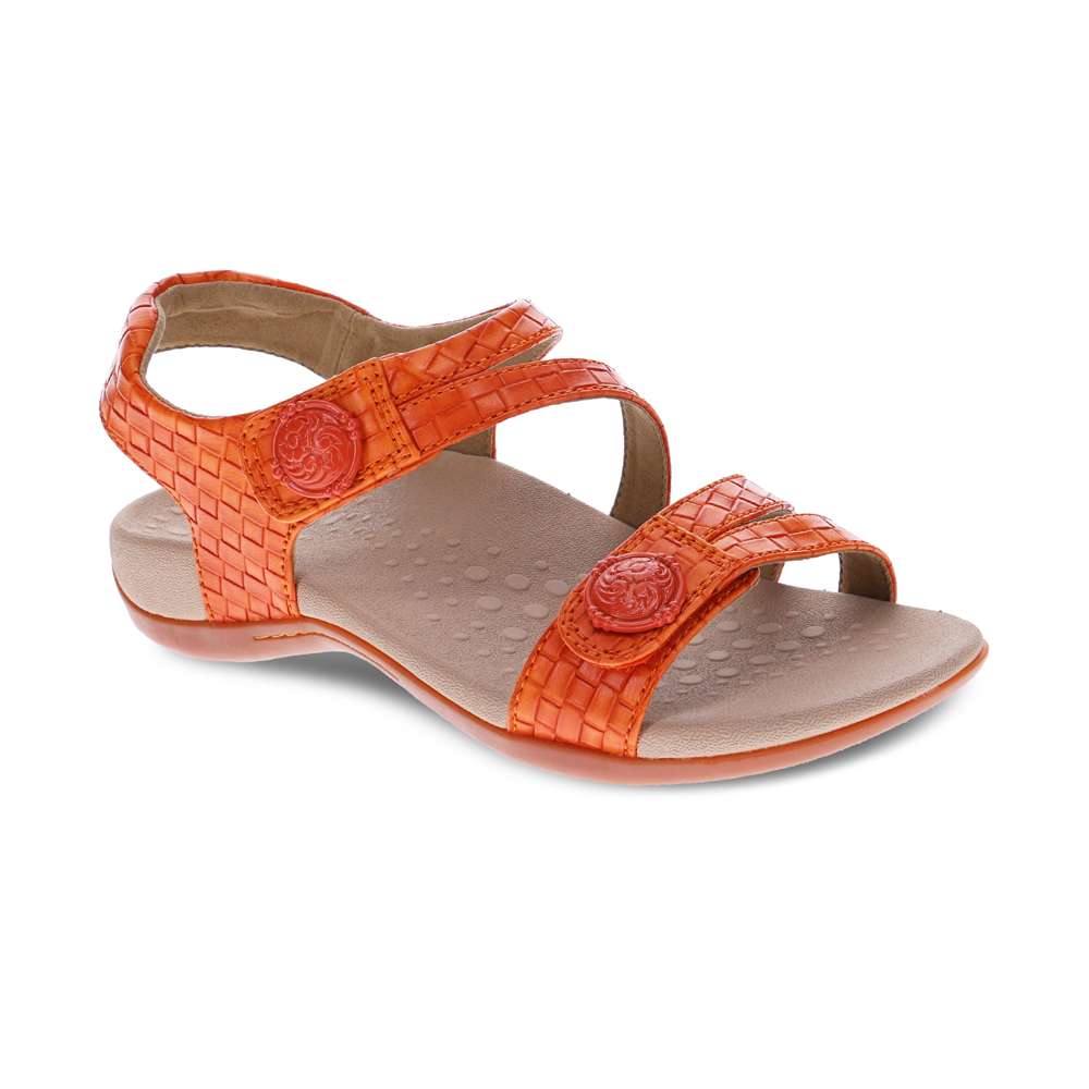 Arianna Sandal - Tangerine Brick