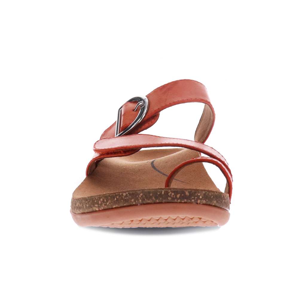 Ava Slide Sandal - Tangerine