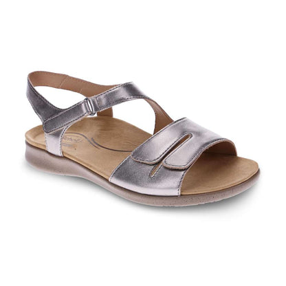 Flora Adjustable Sandal - Pewter