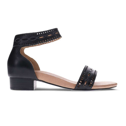 Gail Closed Heel Sandal - Black