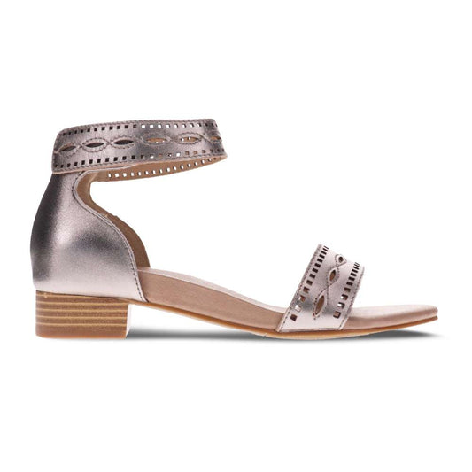 Gail Closed Heel Sandal - Pewter