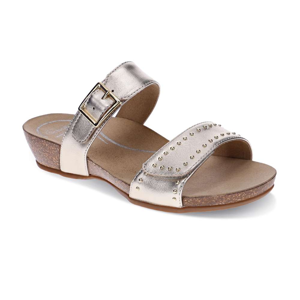 Jaylah Slide Sandal - Champagne