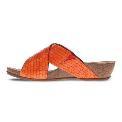 Jean Brick Wedge - Tangerine