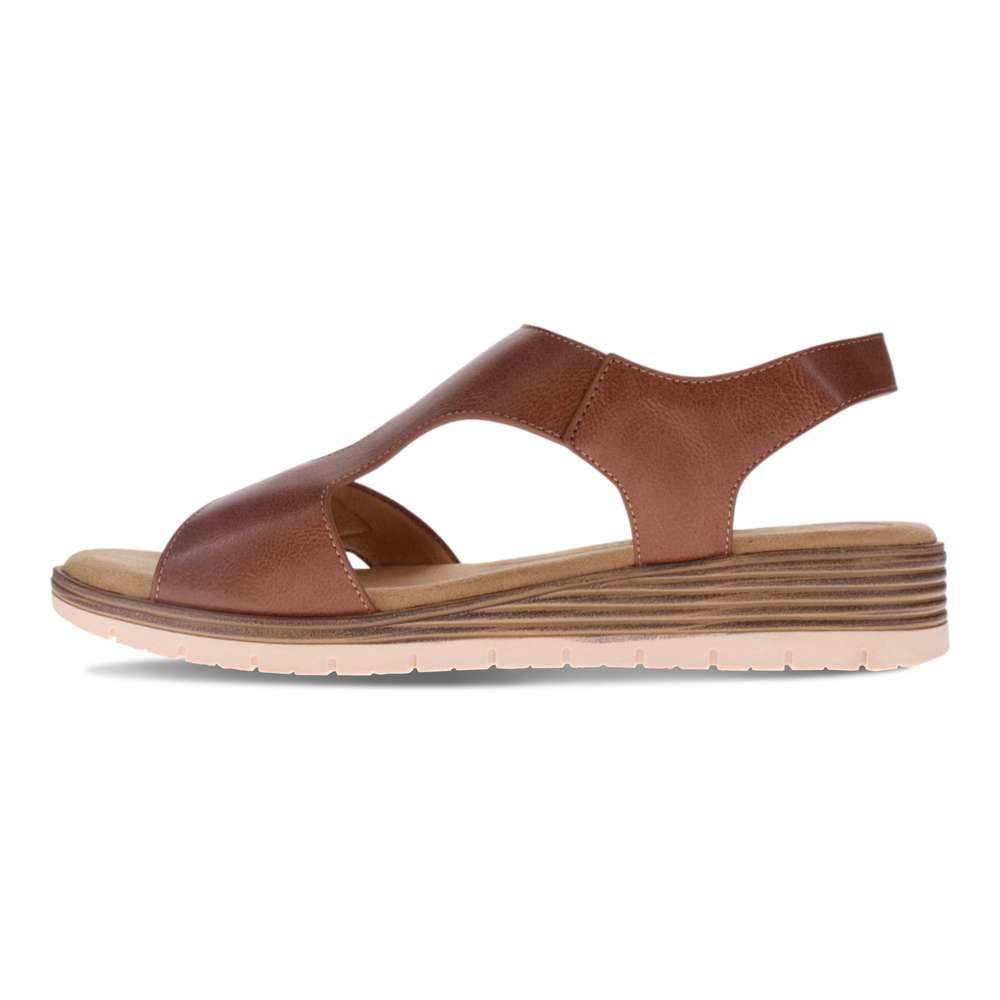 Paige Sandal - Dark/Lt Tan