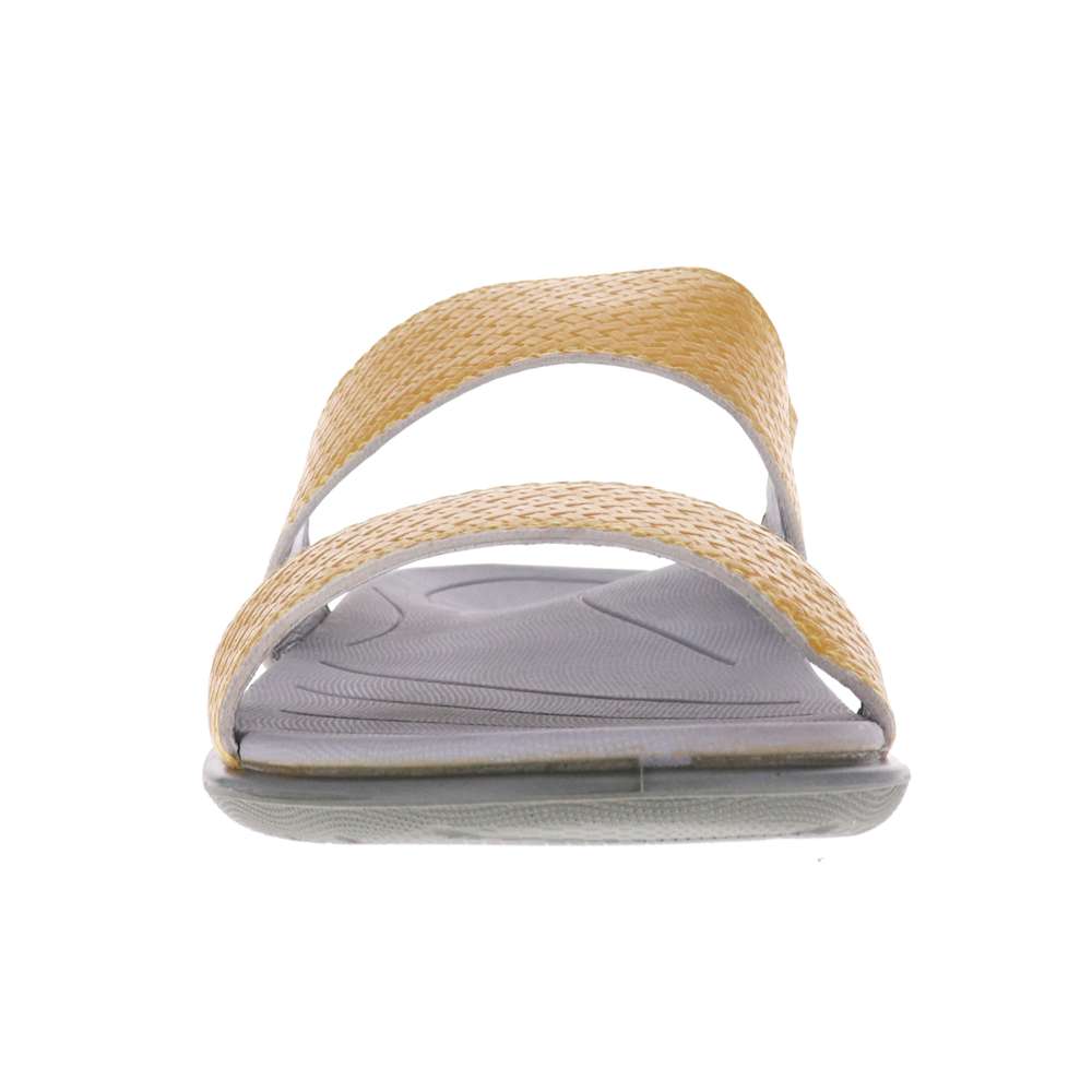 Penang Weave Slide Sandal - Yellow