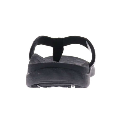 Sonoma Snake Toe Post Sandal - Black Metallic Snake