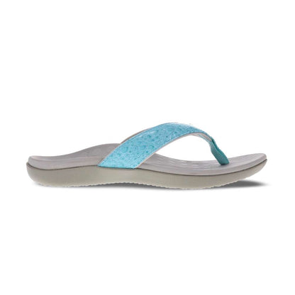 Sonoma Reptile Toe Post Sandal - Turquoise Reptile
