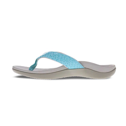 Sonoma Reptile Toe Post Sandal - Turquoise Reptile