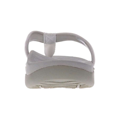 Sonoma Reptile Toe Post Sandal - White Reptile