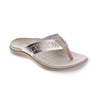 Spangle Toe Post Sandal - Soft Gold