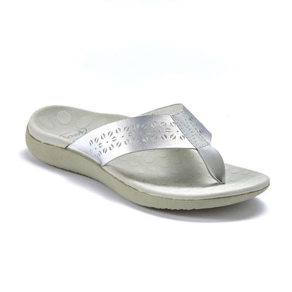 Spangle Toe Post Sandal - Silver