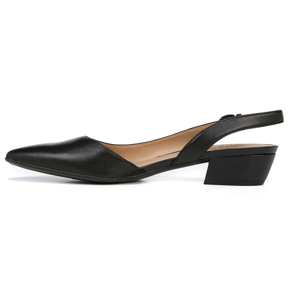 Banks Slingback - Black Leather