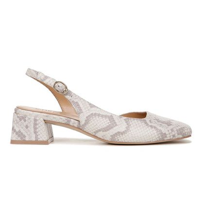 Jayla Sling Back Heeled Sandal - White Multi