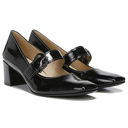 Karissa Mary-Jane Pump - Black Patent
