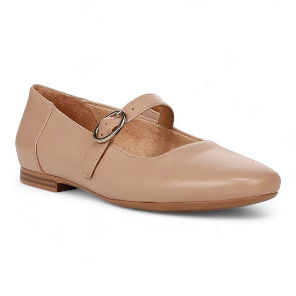 Kelly Mary Jane Flat - Caramel