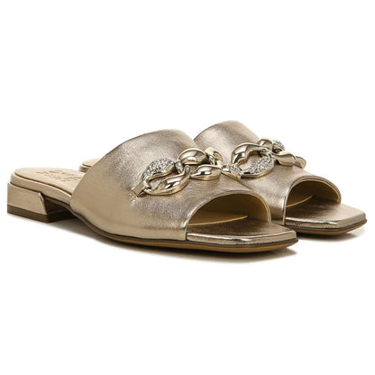 Angie Dress Slide Sandal - Warm Silver