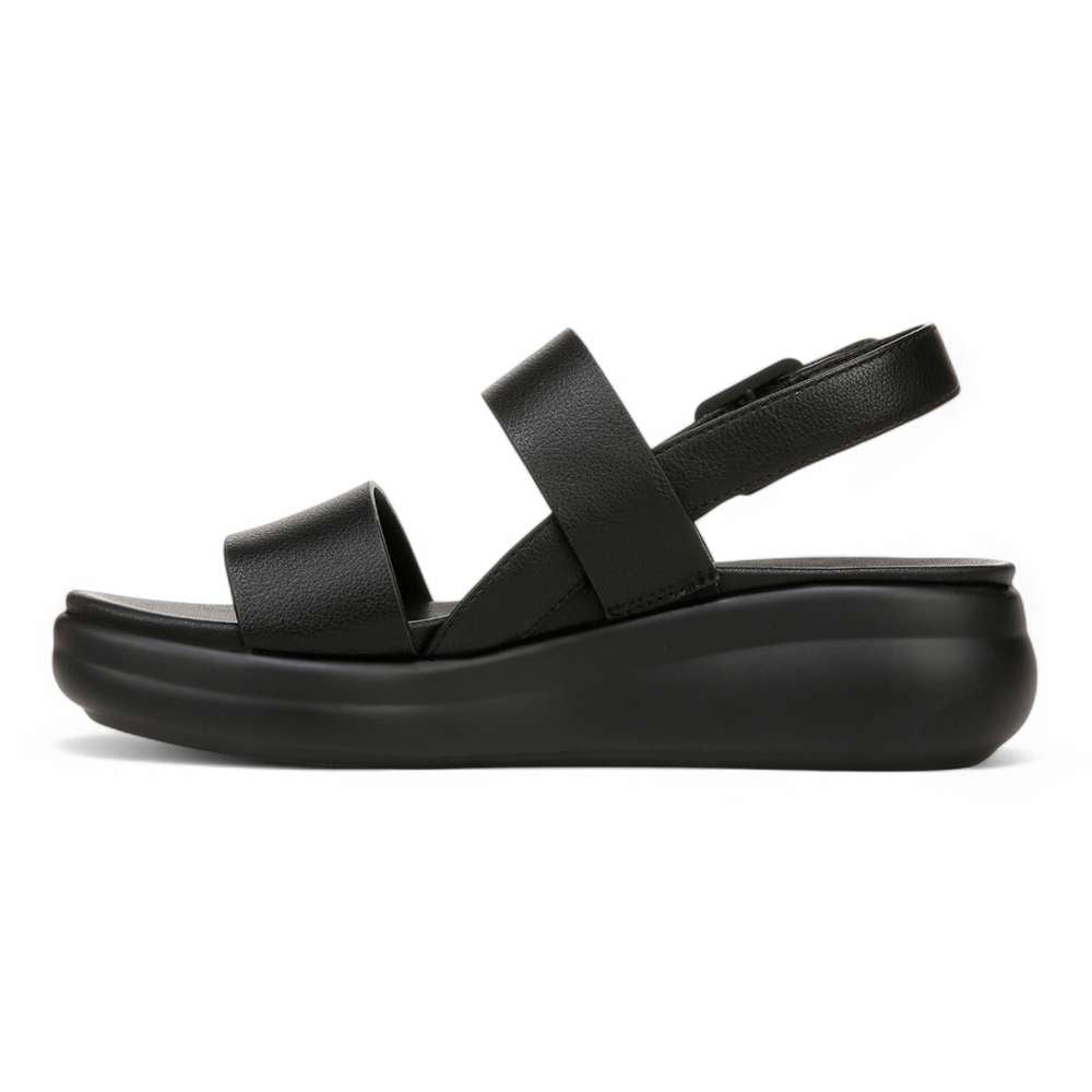 Coast Sandal - Black Tumble
