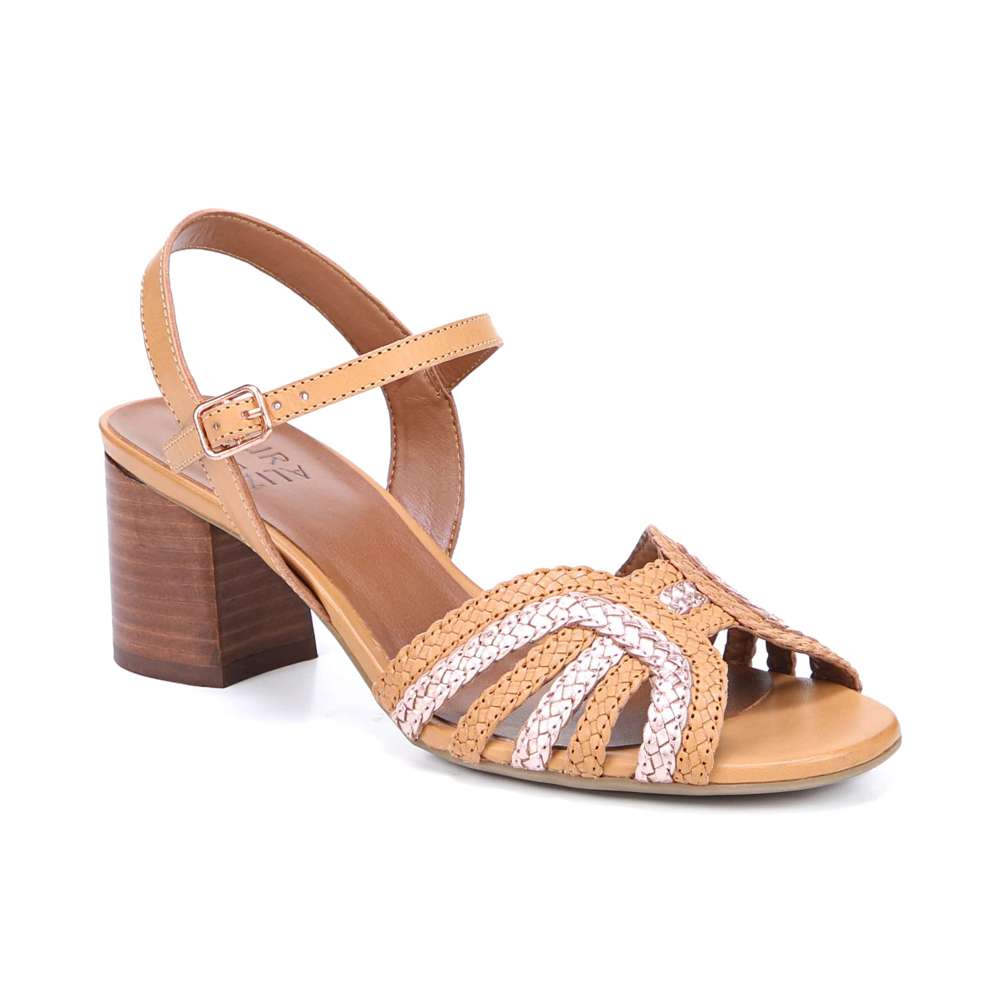 Kingston Heeled Sandal - Tan Multi