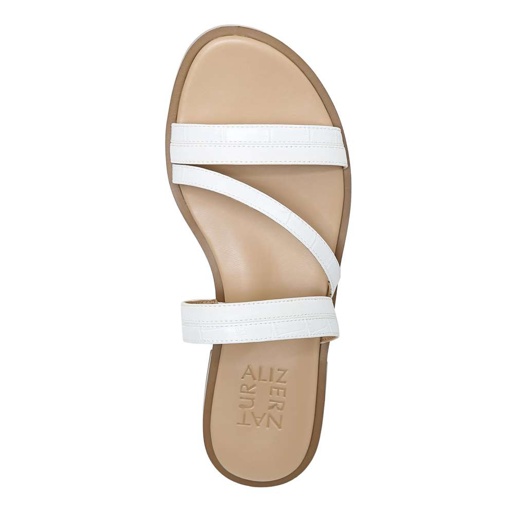 Liley Slide Sandal - White Snake