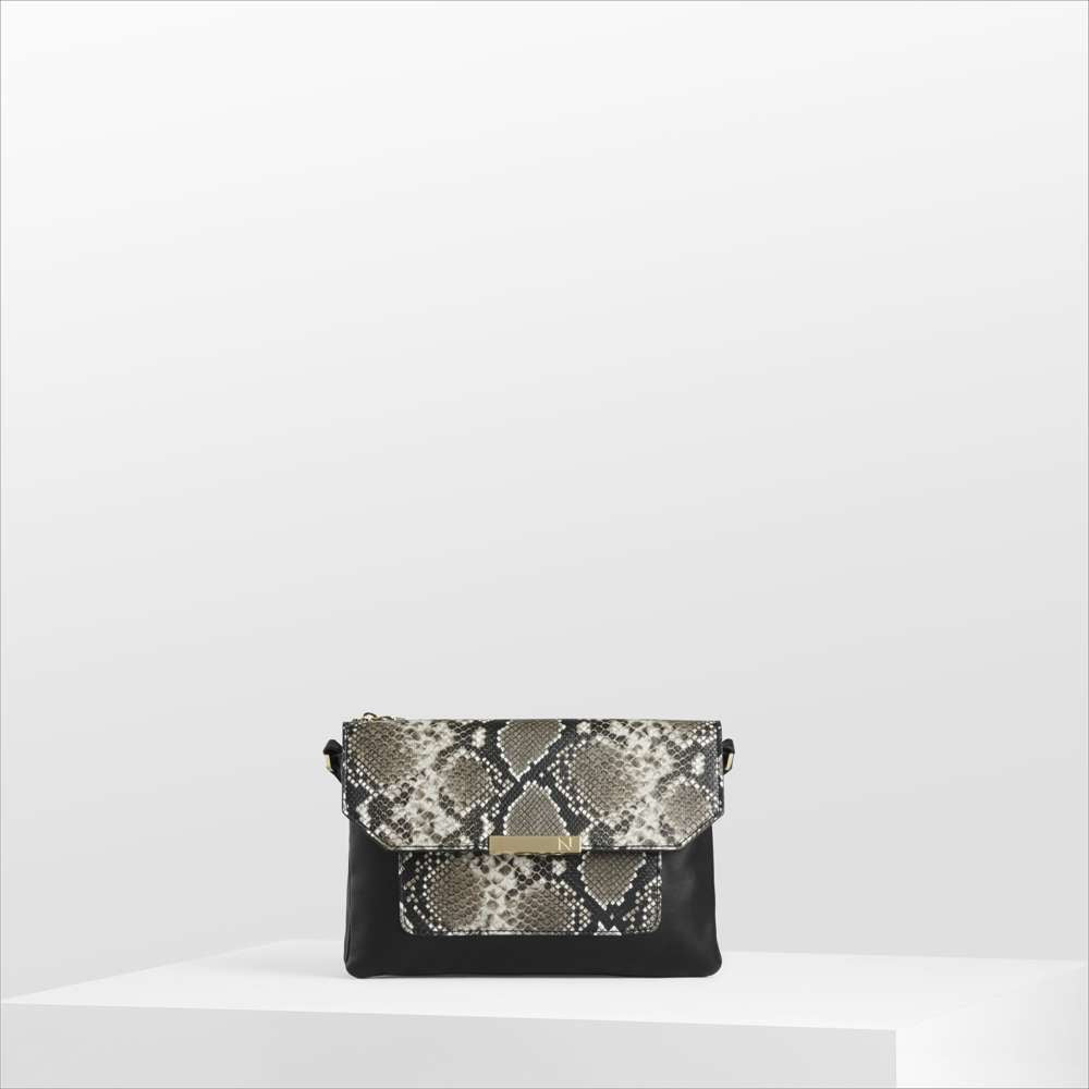 Cinty Shoulder Bag - Black Snake