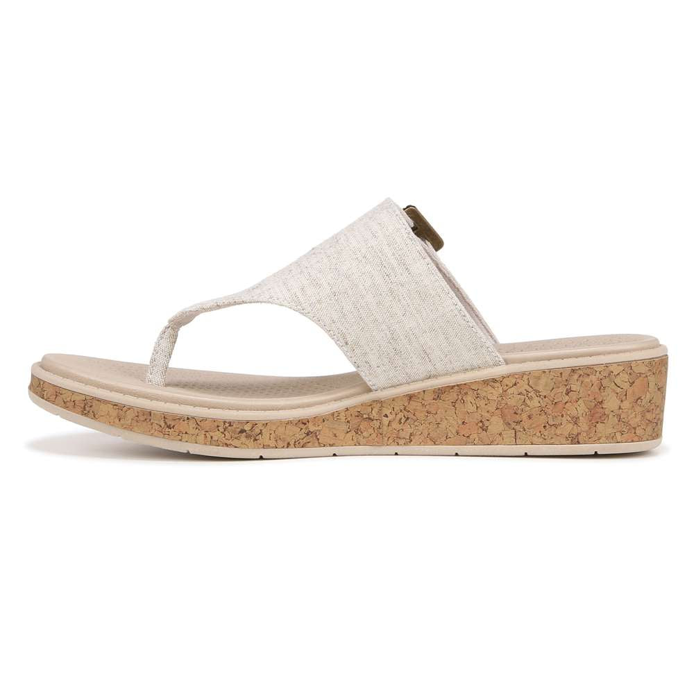 Bay Wedge Sandal - Natural Linen
