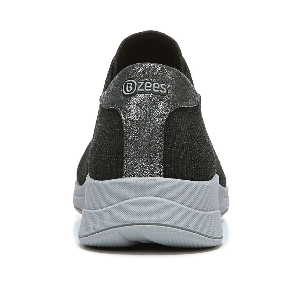 Golden Knit Slip-On Sneaker - Black