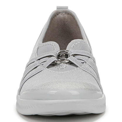 Niche Slip-On - Silver Shimmer Fabric