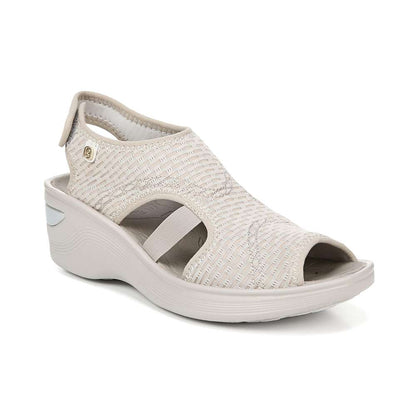Dream Wedge Sandal - Beige Sheer