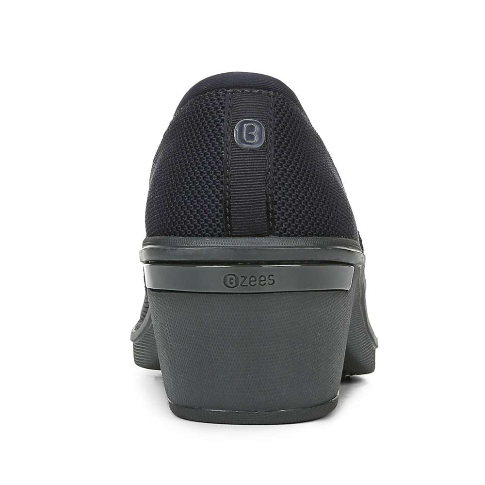 Tiramisu Slip-On Wedge - Navy