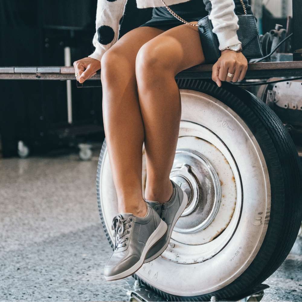 Boston Zip Sneaker - Slate