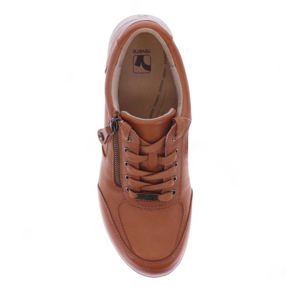 Boston Zip Sneaker - Tan