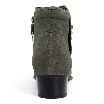 Tiko Ankle Bootie - Moss Suede