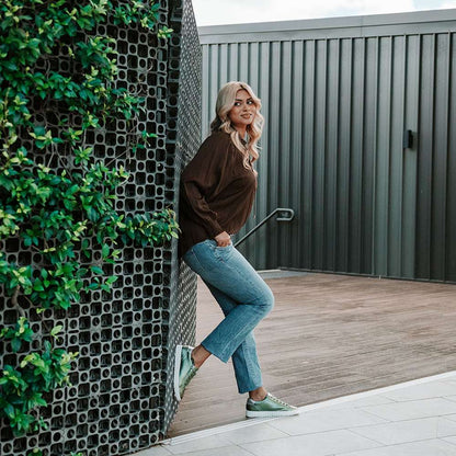 Luna Lace-Up Sneaker - Green