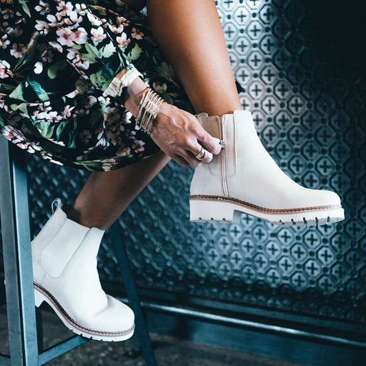 Polly Zip Boot - Tan