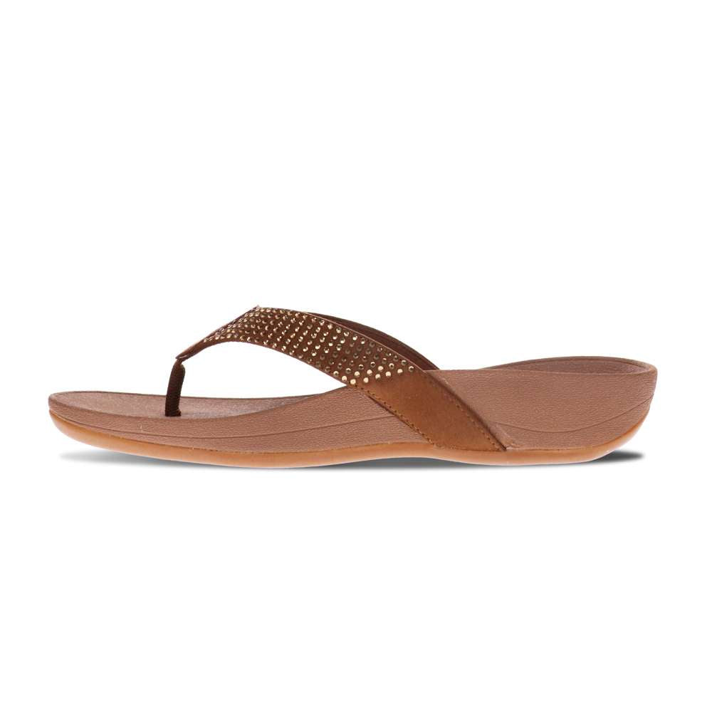 Allora Toe Post Sandal - Bronze