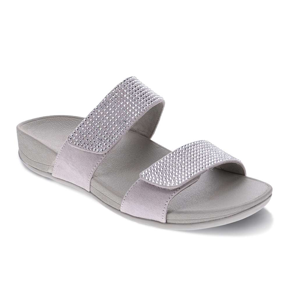 Avoca Slide Sandal - Silver