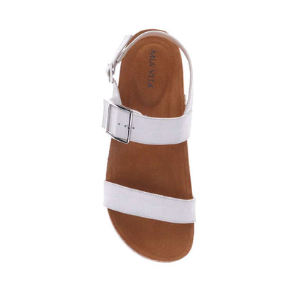 Brag Sandal - White Croc